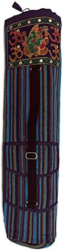 Blue Striped Ganesh Yoga Mat Bags