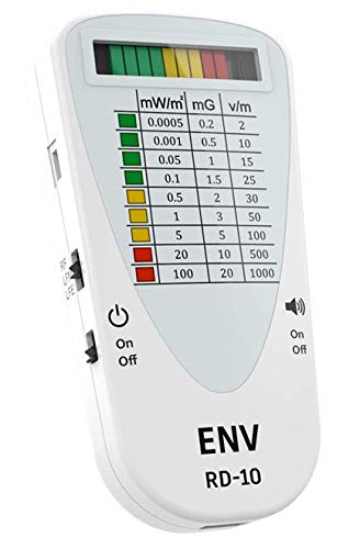 3-Mode Compact EMF Meter - RF/LFM/E-Field (2G/3G/4G/5G low and mid-bands up to 8GHz) Measuring EMF from Cell towers, Smart meters, Wi-Fi, Power lines and more | PC/Mac and Android software included