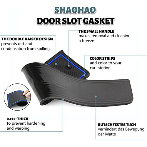 SHAOHAO Tapetes para Ranuras de Puerta Nissan Frontier 2022-2026 miniatura 4