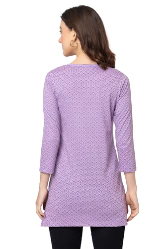 Image of Women Regular Fit Henley All Over Print T-Shirt (Combo of 2) | Small-5XL
