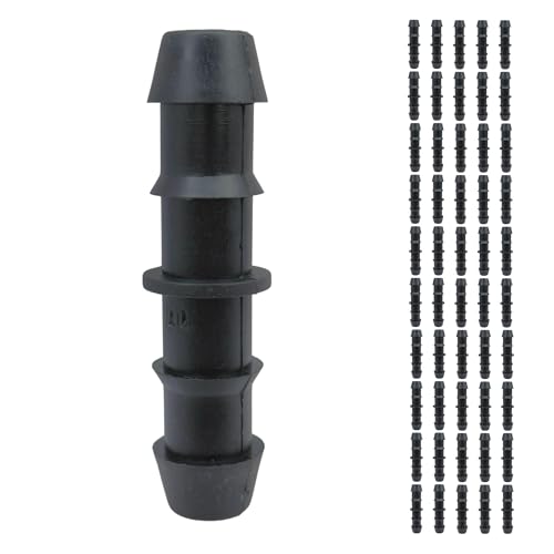 IBRIQO® Empalme Recto – Manguera 16mm | Pack 50 | Riego por Goteo, Jardín, Plantas, Terraza, Aspersores, Nebulizadores, Difusores