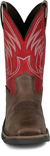 Justin Apprentice 11" Steel Toe Work Boots for Men, Durable Leather, Slip-Resistant Sole, Comfortable Fit, Ideal for Heavy-Duty Jobs4