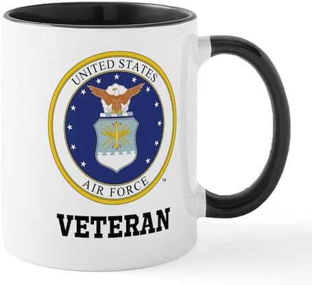 CafePress Custom Personalized Personalized Air Force Veteran Mugs 11 oz (325 ml) Ceramic Coffee Mug