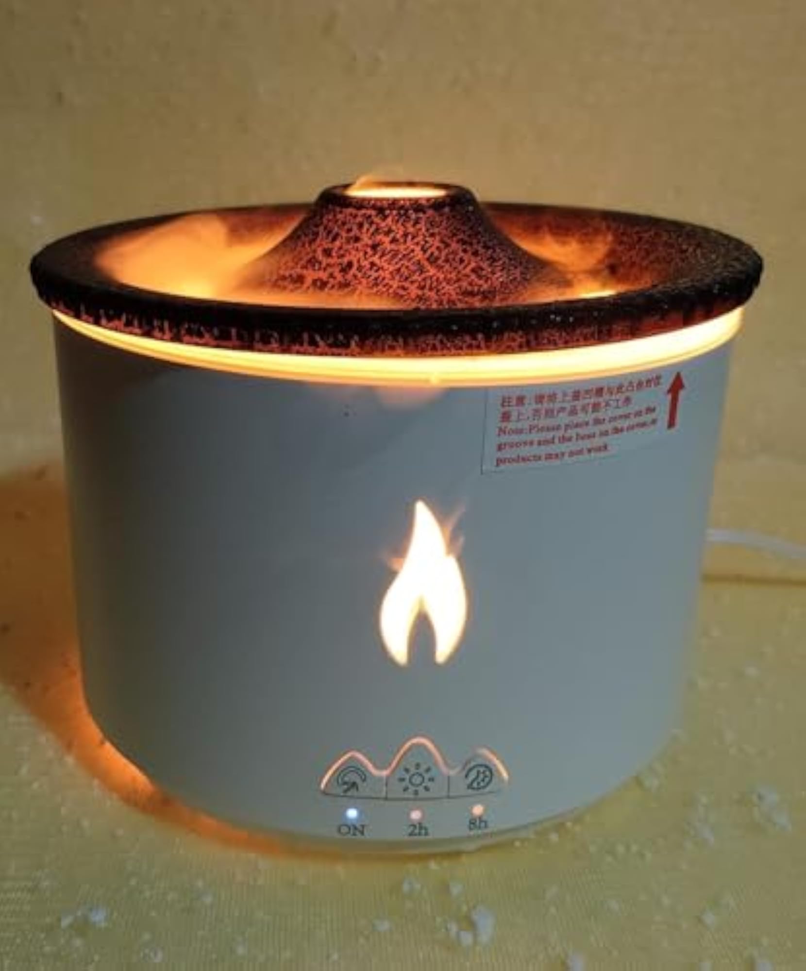 Flame Effect Ultra-Silent Essential Oil Diffuser, Relaxation Gift