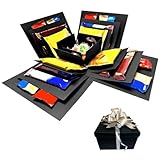 Weihnachtsgesüberraschungsbox, 2025 Neu Explosion Gift Box with Surprise Opening Geschenk Box, Weihnachten Geschenkbox Geburtstag Surprise Box Süßigkeiten für Geburtstag Weihnachts (Schwarz)