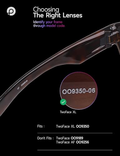 Image of Replacement Lenses for Oakley TwoFace XL OO9350 58mm Sunglass - Precision Fit, UV Block & Impact Resistant