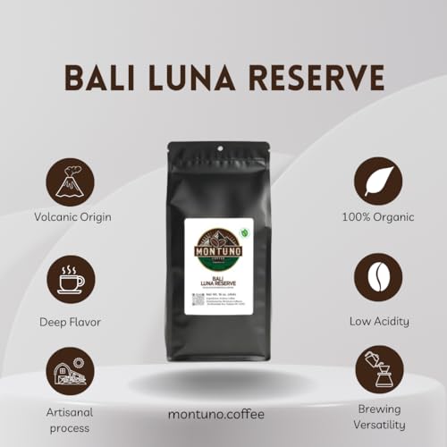 Montuno Coffee Bali Luna Reserve, Orgánico, Medio Tostado, 1 Lb miniatura 3