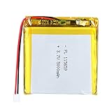 3.7V 5000mAh 115659 Lipo Battery Rechargeable Lithium Polymer ion Battery Pack with JST Connector