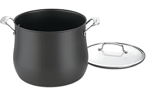 Cuisinart 12-Quart Stockpot, Hard Anodized Contour Stainless Steel w/Cover, 6466-26