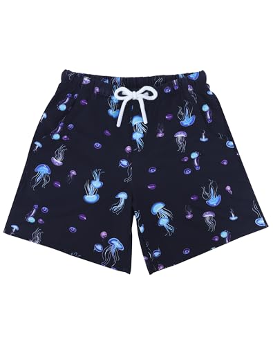 Image of UPTRIS Girls Swim Shorts Beach Swimsuit with Mesh Liner Toddler Baby Girls Swimming Trunks with Pockets 2-4 Years