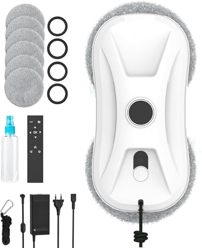 Oamger Robot Limpiador De Ventanas 5600pa, Robot Limpiador De Ventanas Con Doble Chorro, Robot Limpiador De Ventanas Con Mando A Distancia, 3 Vías De Limpieza, Navegación Inteligente Y Sistema De Oamger Robot Limpiador De Ventanas 5600pa, Robot Limpiador De Ventanas Con Doble Chorro, Robot Limpiador De Ventanas Con Mando A Distancia, 3 Vías De Limpieza, Navegación Inteligente Y Sistema De