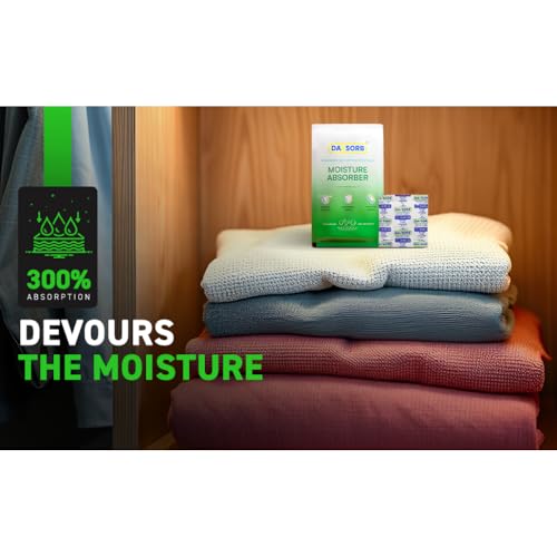DAVSORB Dehumidifier Room Moisture Absorber Sachet for Home, Cars, Electronic...