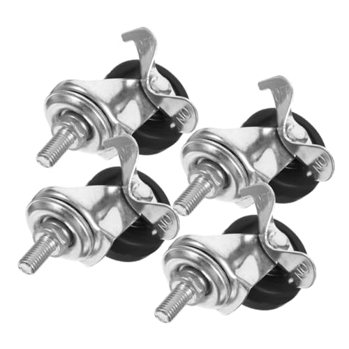 Cabilock 4 Piezas Ruedas Con Frenos Rueda Para Carro Rueda Giratoria De Carro Rueda De Carro Rueda De Reemplazo Ruedas De Repuesto Para Carro Rodante Ruedas De Carro Caucho