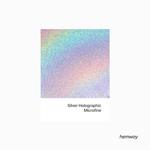 Hemway Glitter Shaker Silver Holographic 130g Microfine, Craft Glitter Shaker for Resin & Epoxy Crafts - Image 2