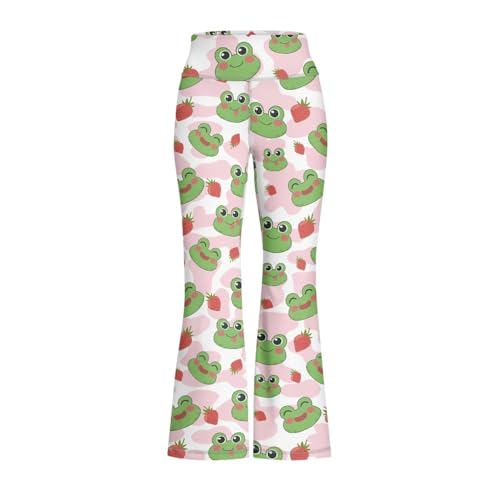 Girls' Flare Leggings High Waisted Kids Flare Yoga Bootcut Pants Bell Bottoms Leggings Dance Workout Casual Pants4