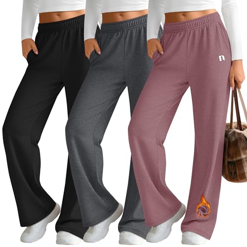 Pantalon de survêtement thermique contre le froid hivernal pantalon ample en polaire Neer