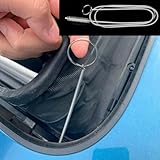 Flexible Auto-Abflussrohr-Reinigungsbürste mit Nylonborsten und Edelstahldraht, geeignet für Auto-Schiebedach und Kühlschrankrohre (95 cm)