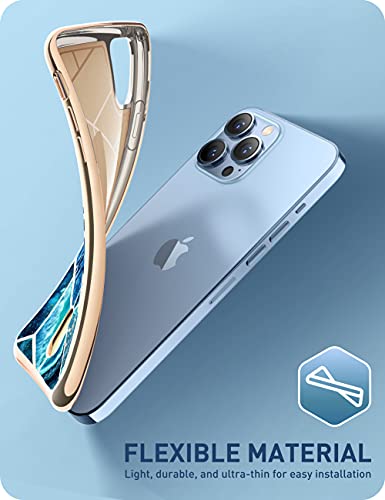 Image of i-Blason Cosmo Wallet Case for iPhone 13 Pro 6.1 inch (2021 Release), Slim Designer Wallet Protective Case with Card Holder Ocean