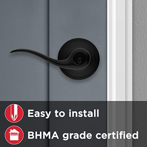 Kwikset 97401-026 740TNL 514 SMT Door Lever, Matte Black, None, Keyed Entry - Image 3