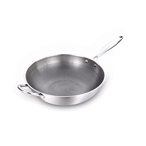 Wok de acero inoxidable antiadherente 34 cm miniatura 1