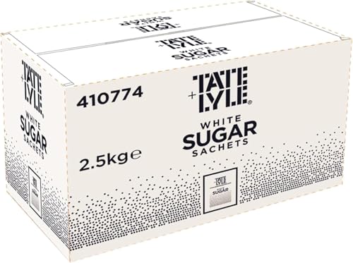 Image of White Sugar Sachets – 1000 × 2.5 g Single‑Serve Sachets (Total 2.5 kg) | Pure Cane Granulated Sugar – Vegan, Halal, Kosher, Just-Sweet | Packed by Saras Foods Uk