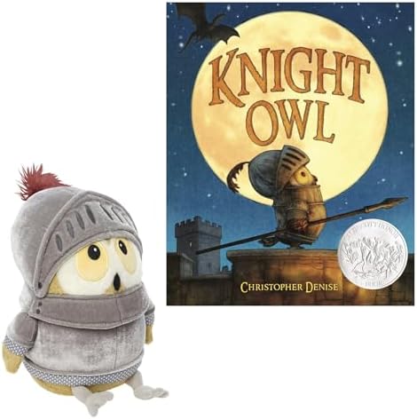 Knight Owl Gift Set: Christopher Denise Hardcover Book & Licensed Plush Toy image 4