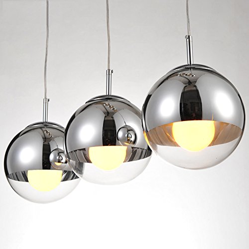 Lámpara de techo de cristal E27 ajustable para iluminación interior 3