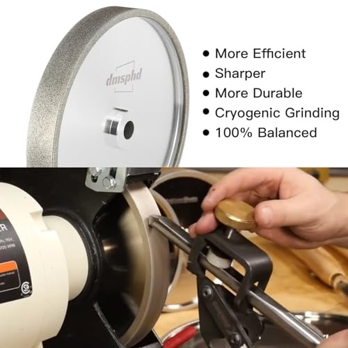 dmsphd CBN Grinding Wheel 8 inch 180 Grit, 1" Wide, 5/8" Arbor, Suitable for All Kinds of 8-inch Bench Grinders (180 Grit) by dmsphd - Image 4