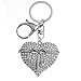 Produktbild Strass Liebesherz Bogen Schlüsselbund Kristall Schlüsselring Anhänger Schmuck (Silber)
