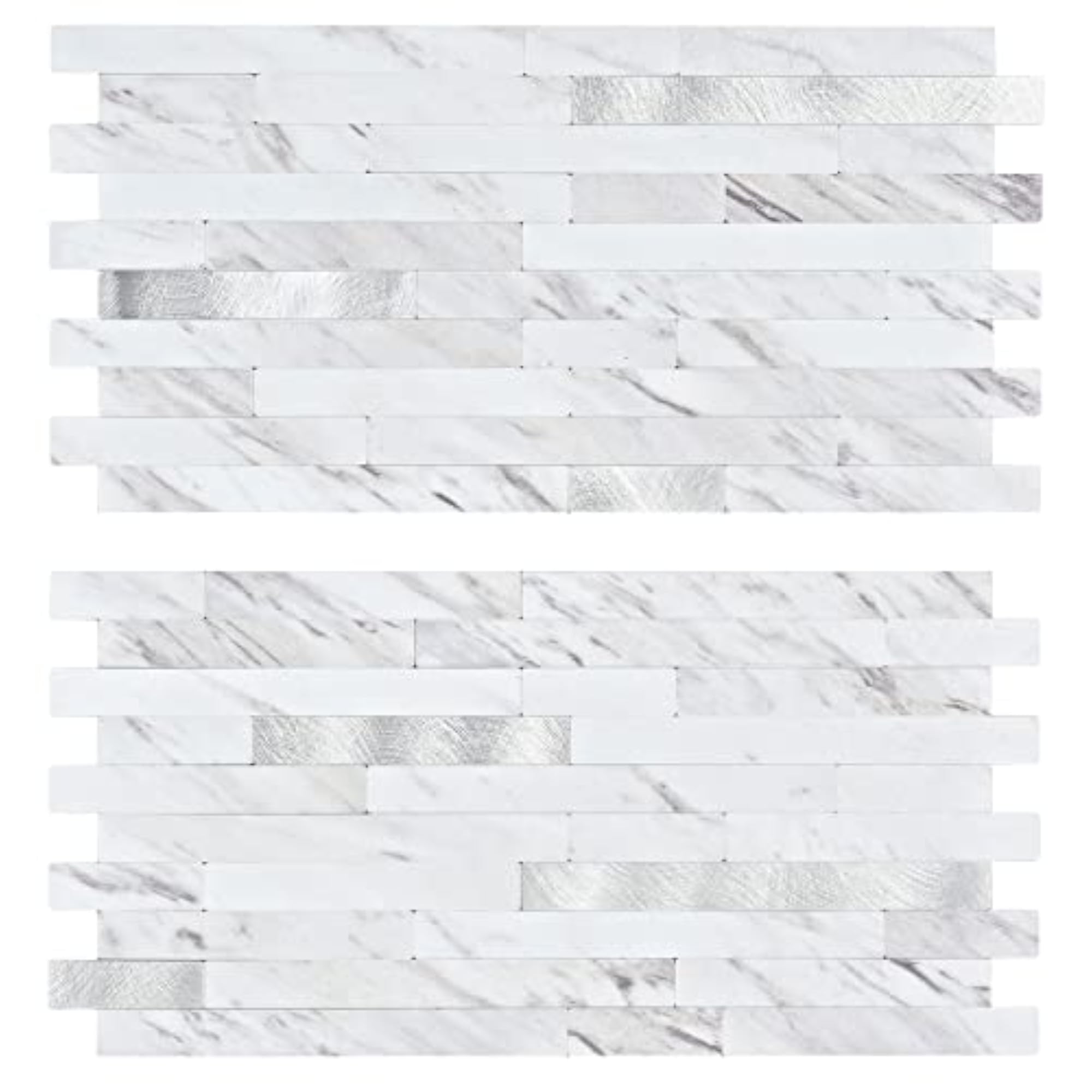 20 Sheets Peel and Stick Backsplash PVC Wall Tile, for Kitchen Backsplash