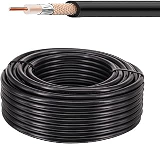 urcianow RG58 Coaxial Cable 15Meters Low Loss 50Ohms RG58 RF Coax Cable Antenna Extension RG58 Coax Cable for SMA UHF F Type N Type BNC TNC Connector WiFi Router Signal Booster Amplifer