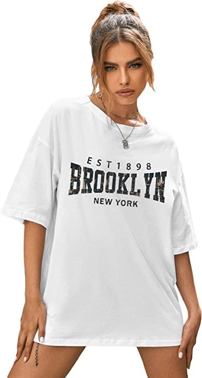 revexo Women's Cotton Blend Half Sleeve Printed Loose Fit Round Neck T-Shirts.…-picture-13
