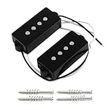 FLEOR Alnico 5 P Bass Pickups Humbucker Pickup for 4 String P Bass Replacement
