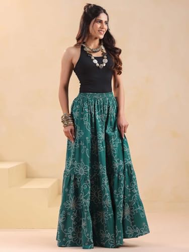 Rimeline green cotton skirt – image 2