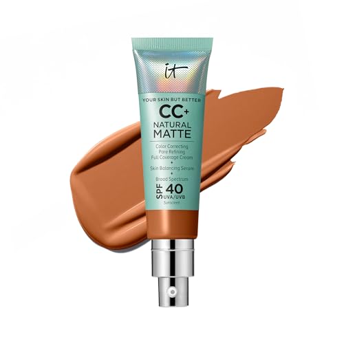 IT Cosmetics CC+ Cream Natural Matte Foundation with SPF 40 - Mat...