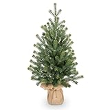 Weihnachtsbaum Klein Künstlicher Mini Christbaum Weihnachtsdeko Grüner Tannenbaum Weihnachtsgesteck für Tisch Büro Resto Weihnachten Dekoration, Höhe 57CM