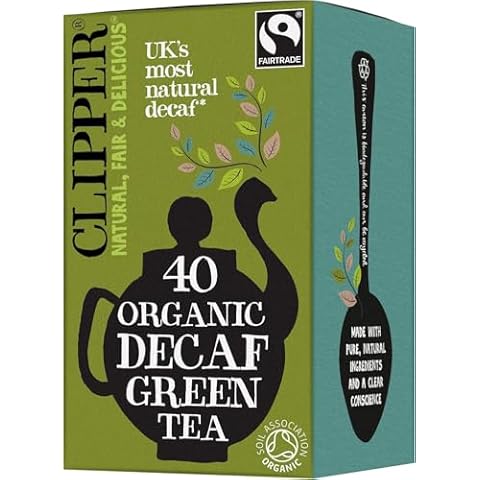 Clipper Organic Decaf Green Tea Bags, 40 Count Cover
