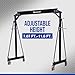 Strongway Adjustable Gantry Crane, 2000-Lb. Capacity, 7.87ft.–11.9ft. Lift