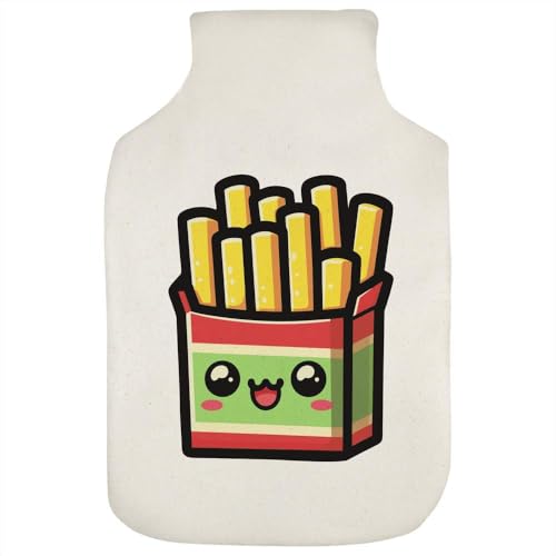 Azeeda 'Cute Kawaii French Fries' Hot Water Bottle Cover (HW00036602)