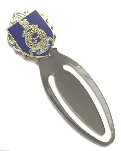 Royal Marines Military Armed Forces Bookmark & Organza Gift Bag (M055) + 59mm Button Badge