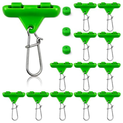 Vipfish Sinker Slides for Fishing with Weight Bumpers, No Twist Sinker Slide, Clip-On Sinker Slider for Easy Weight Change, Protect Line & Knot Swivels Snaps, Ideal for Catfish Carolina Rig