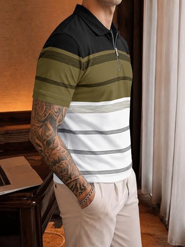 Image of Noble Monk Men's Regular Fit Polo Neck T-Shirt | Half Sleeve