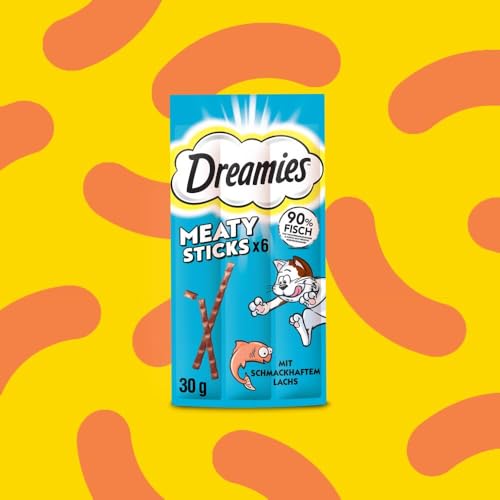 DREAMIES™ Meaty Sticks Katzensnacks Lachs 14 x 6 x 5g