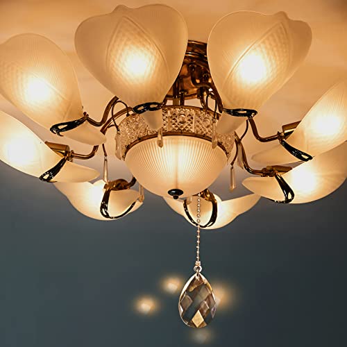 2Pcs Ceiling Fan Pull Chains, Premium Fan Pull Chain With 20-Inches Extension Chains #TOP6