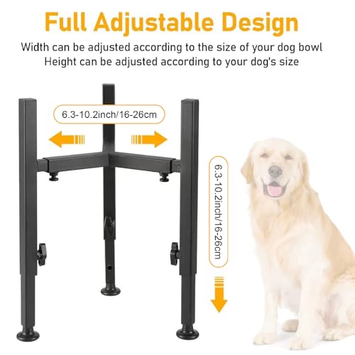 Gamelle surélevée pour chien avec support réglable ergonomique - 5