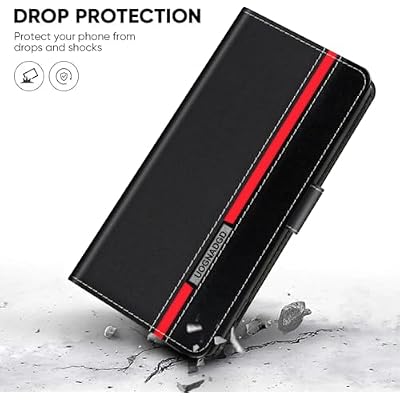 Leather Phone Case Compatible with Balmuda Phone Flip Wallet Cover with Magnetic Closure, Kickstand & Card Holders, Shockproof Protection (Black)