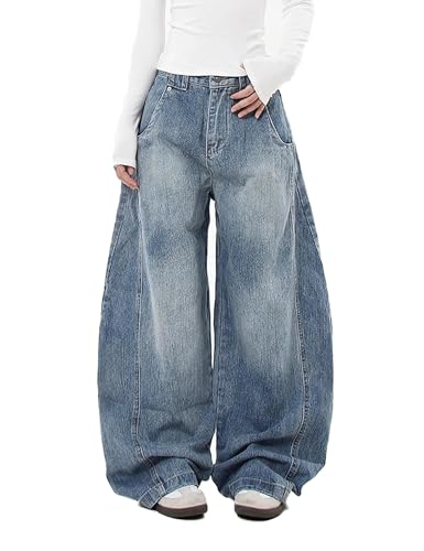 Y2K Vintage Baggy Jeans Fashion Graphic Causal Straight Leg Denim