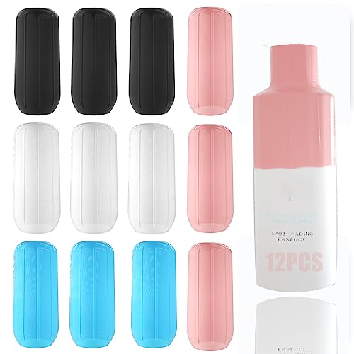 PeaMirmy Reise Silikon Flaschenhüllen,Wiederverwendbares Silione ZubehörFür Reise Container im Gepäck,12pcs Wiederverwendbare Reise Zubehör Gadgets