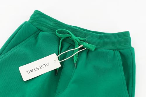 ACESTAR Kids Unisex Plain Sweatpants Cotton Drawstring Casual Pull-on Jogger Pants for Boys or Girls Age 5-14Y2