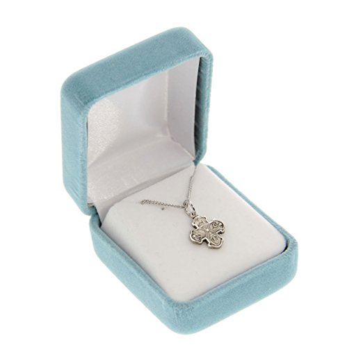 Heartland Store Petite Size Sterling Silver 4 Way Pendant + 16 Inch Rhodium Plated Chain & Clasp| USA Made2